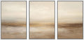 SIGNWIN Framed Wall Art Print Set Beige & Gold Horizon Abstract Minimalist Illustrations Modern Art Chic Multicolor for Living Room, Bedroom, Office - 24'x36'x3 White