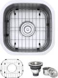 Ruvati 16 x 16 Inch RVM4138 Undermount Bar Sink - 16 Gauge Stainless Steel Kitchen Sink Single Bowl with Brushed Finish hides scratches, Easy-to-Clean Undermount kitchen Sink
