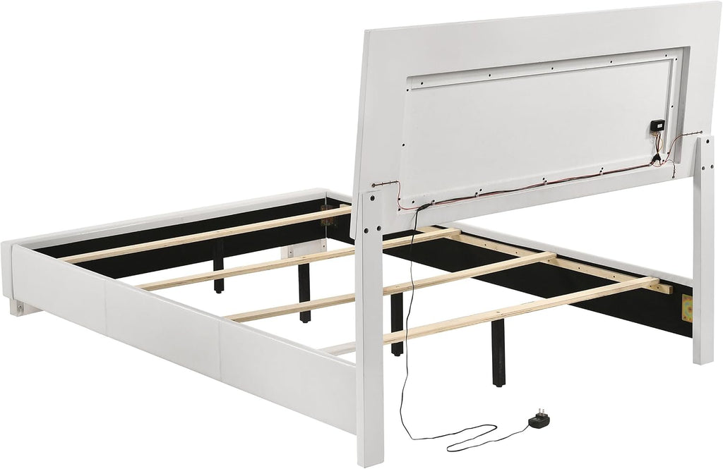 White High Gloss 5 Full Bedroom Set