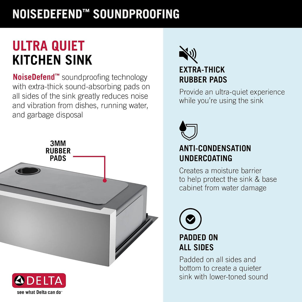 DELTA FAUCET Delta Lenta 30-inch Retrofit Farmhouse Apron Front 16 Gauge Stainless Steel Single Bowl Kitchen Sink for Undermount/Drop-In Installation with Accessories, 95J132-T30S-SS