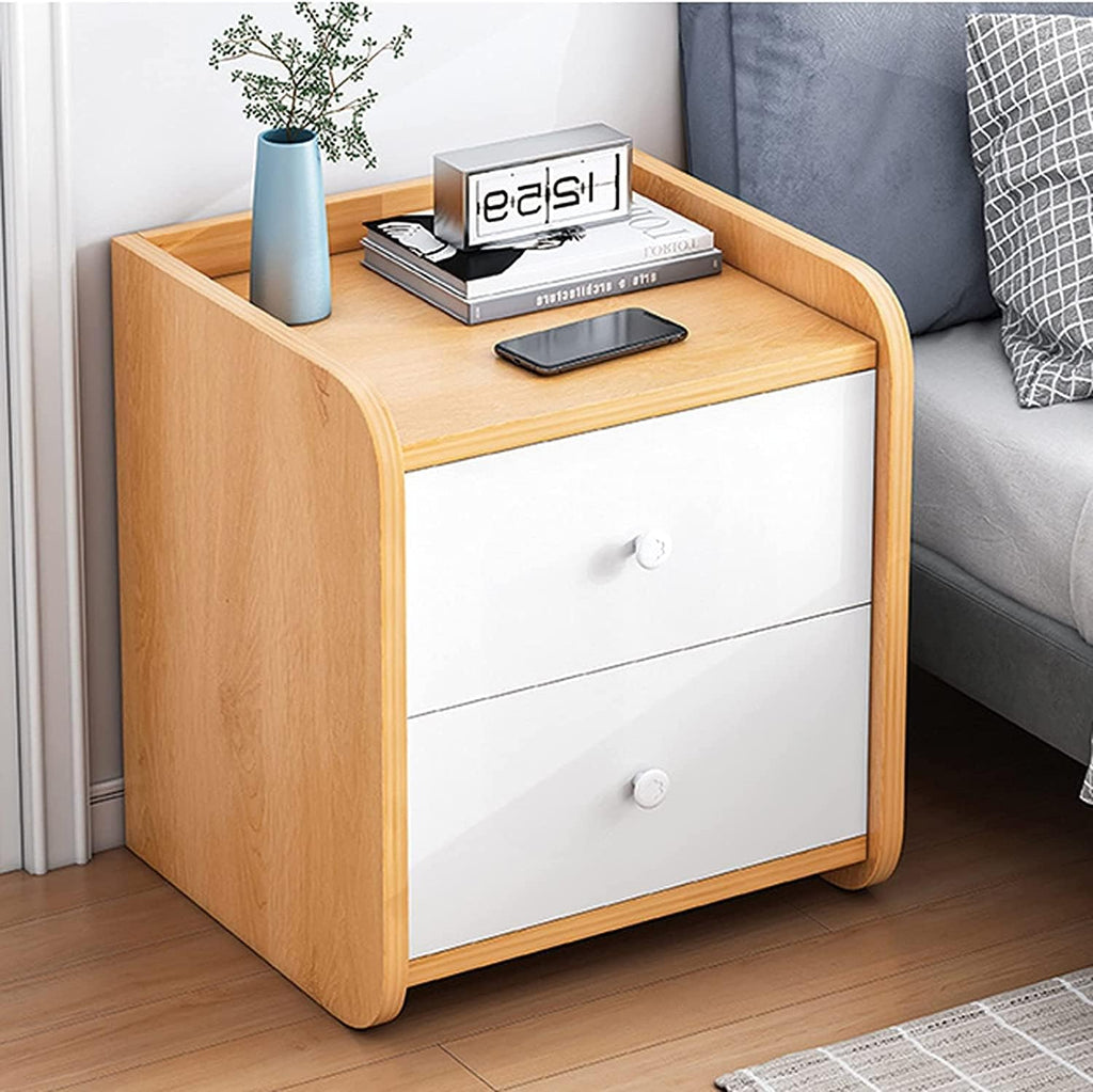 Nightstand Bedside Furniture Storage Cabinet Two-Layer Simple Nightstand for Home Bedroom Bedside Cabinet Side Table Night Stand Nightstand Present Full of Stars