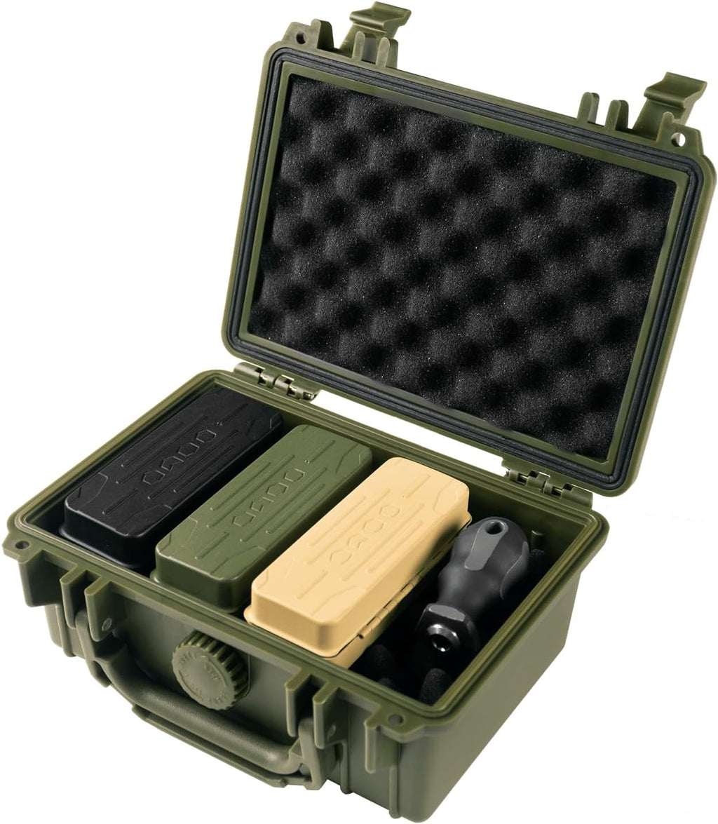 KESI Tool 77-Piece Torx bit Set Fully Armed Set with Waterproof Camera Hard Protective Case with 29-Piece 1/4' Multi Function Bits Set & 13-Piece 1/4' Spline Set & 35-Piece Precision Bits Set (Green)