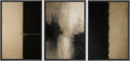 SIGNWIN Framed Canvas Print Wall Art Set Minimalist Neutral Abstract Beige and Black Illustrations Modern Art Contemporary Minimal Ultra for Living Room, Bedroom, Office - 24'x36'x3 Black