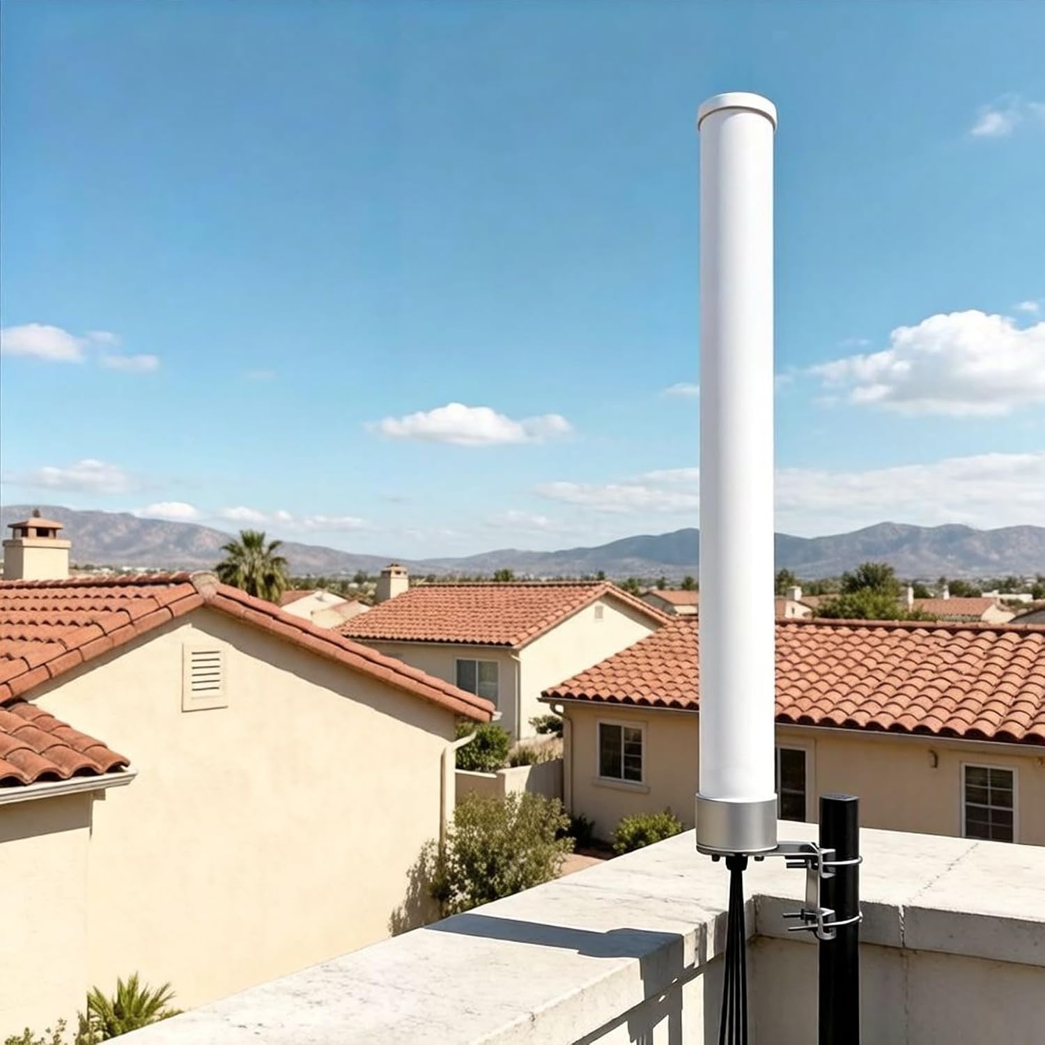 5G 4G 4x4 MIMO External Wide-Band Antenna Kit Outdoor High Gain Omni Directional Antenna with 32ft Cable for Cellular Hotspot Router Gateway Compatible with Verizon, AT&T T-Mobile Home Internet