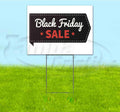 Black Friday Sale (18' X 24') Yard Sign, Quantity Discounts, Multi-Packs, Includes Metal Step Stake, Bandit Sign