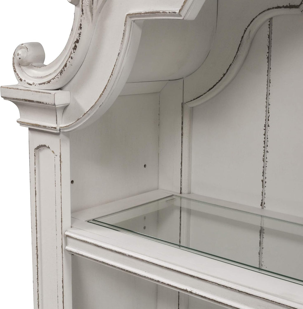 Liberty Furniture Industries Magnolia Manor Hutch & Buffet, W56 x D18 x H92, White