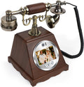 Video Audio Guest Book Wedding Phone, 3.5' 1080P Video Guestbook Phone for Wedding, Bridal Shower, Birthday Party, Baby Shower, Anniversary Engagement (Wood-Toned Brown)