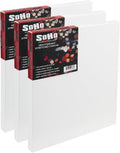 SoHo Urban Artist, 36x48 Heavyweight Stretched Cotton Canvas for Painting - 1.5' Deep- 3 Pack, Triple Primed, 100% Cotton Canvas, Archival, Universal Primed for Oil, Acrylic, Alkyd, Mixed Media