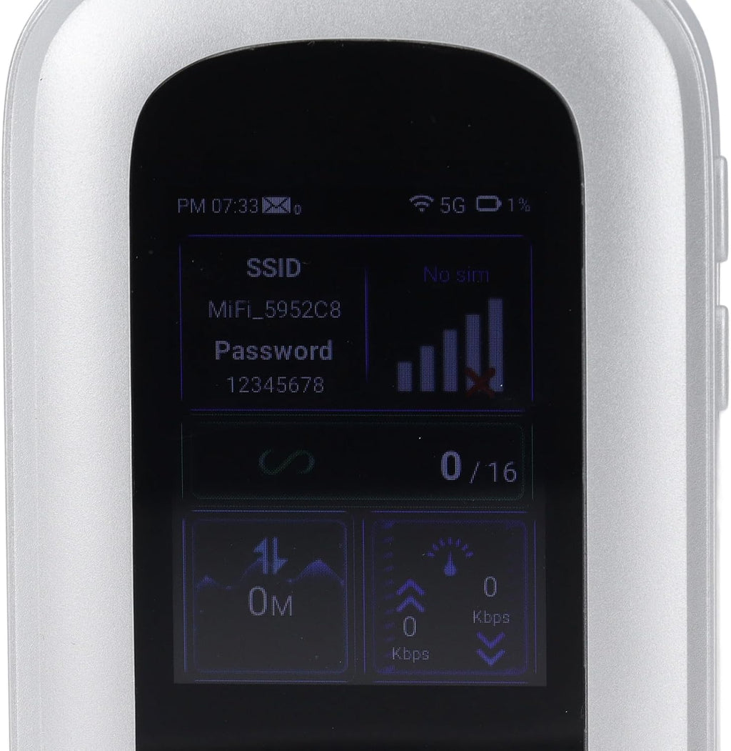 Semme 5G WiFi 6 Mobile Hotspot Router with SIM Card Slot 4000mAh Battery Support 16 Devices Portable WiFi Adapter for Phone Tablet