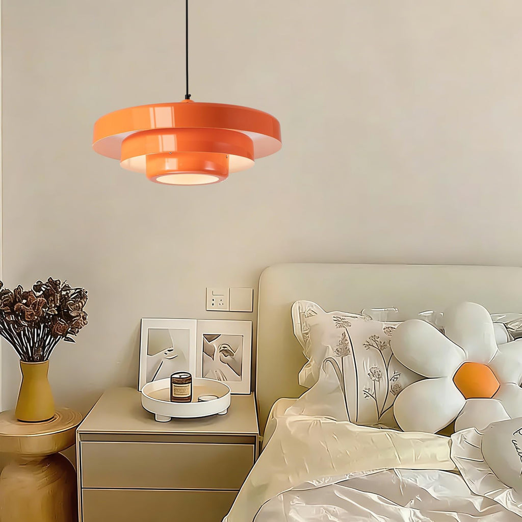 Plug in Pendant Light Fixtures, Plug in Chandelier Mid Century Modern Hanging Lamp with Pulley Nordic Style Pendant Lamp Metal Shade On/Off Switch Hanging Light for Living Room Dining Bedroom Kitchen