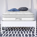 Modway Jenna 8' Innerspring and Memory Foam Twin Mattress With Individually Encased Coils, White