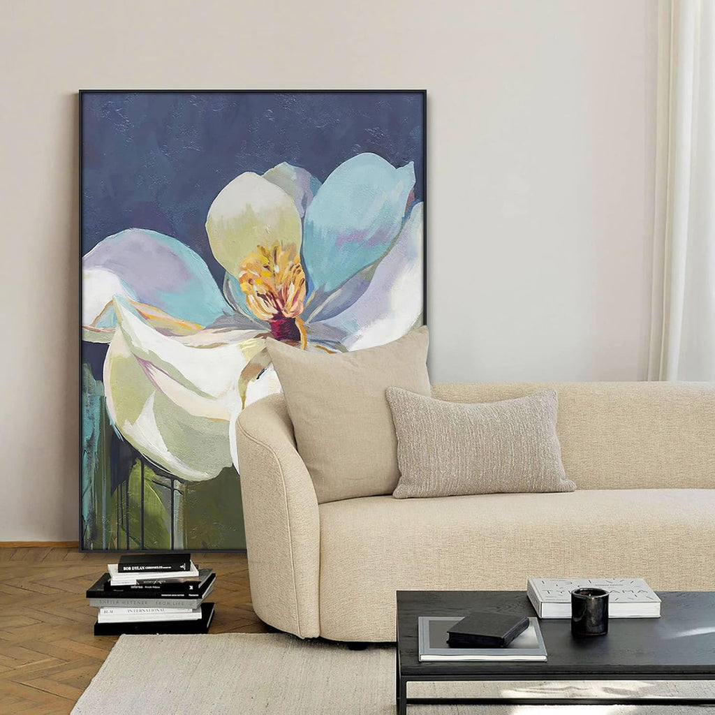 Floater Frame for 24x60 Canvas Paintings with 1.5' Deep, DIY Metal Floating Frame for Artists Designers Abstract Artwork, Modern Home Office Wall Decor (Black)