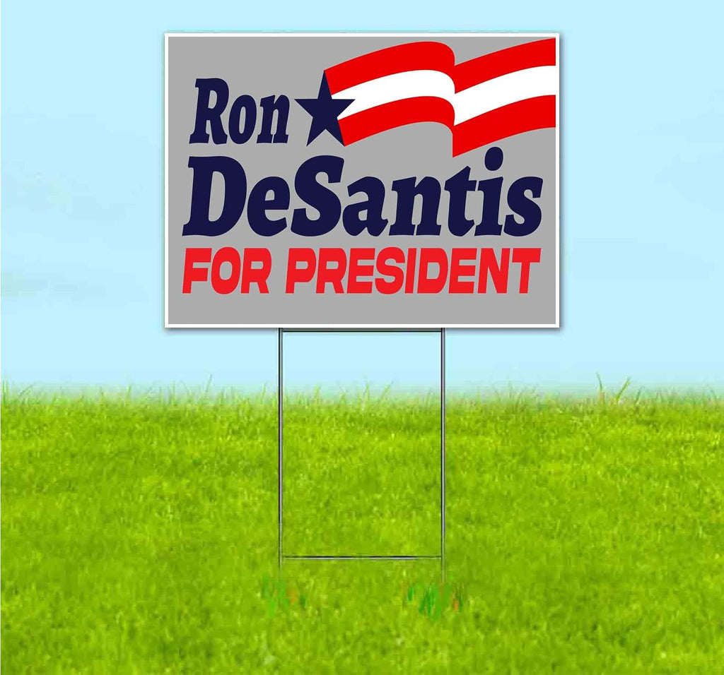 Desantis President 2024 (18' x 24') Yard Sign, Quantity Discounts, Multi-Packs, Includes Metal Step Stake, Bandit, New, Advertising, USA | Election, Political, Republican, Vote