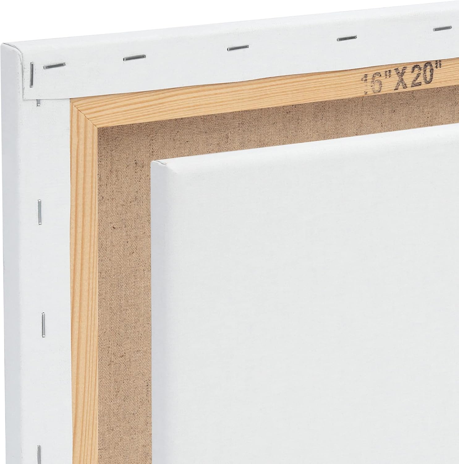 Centurion Deluxe Professional Oil Primed Linen Stretched Canvas, 11oz Linen, 12x24 - Box of 6, 0.67' Deep Canvases, Kiln-Dried Stretchers, Back Stapled, Premium Medium Weight Canvas for Oil Paintings