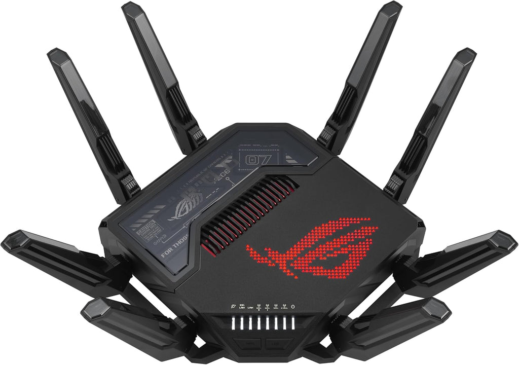 ASUS ROG Rapture GT-BE98 PRO First Quad-Band WiFi 7 Gaming Router Supports 320MHz, Dual 10G Port (Renewed)