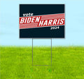 Biden Harris 2024 (18' x 24') Yard Sign, Quantity Discounts, Multi-Packs, Includes Metal Step Stake, Bandit, New, Advertising, USA | Election, Political, Democrat, Vote