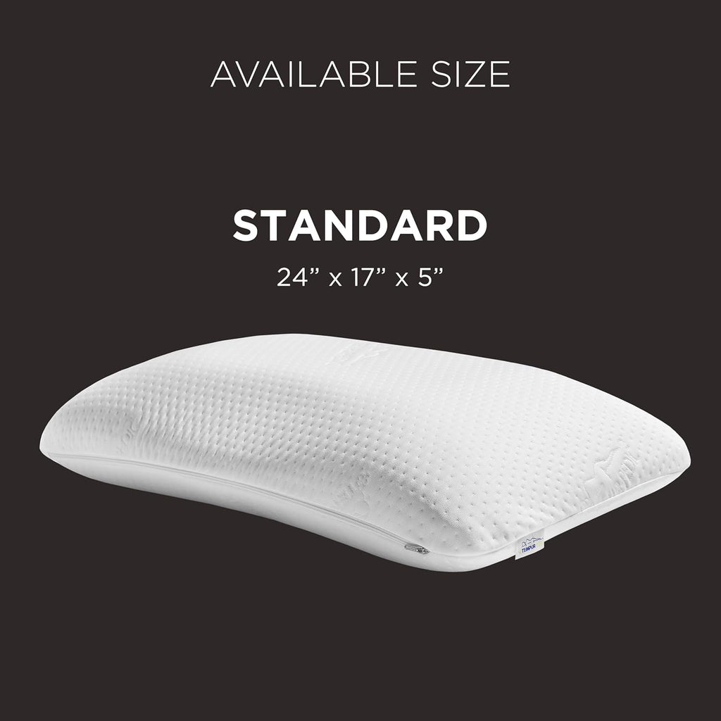TEMPUR-Pedic TEMPUR-Symphony Pillow, Standard-2-Pack, Standard, White 2 Count