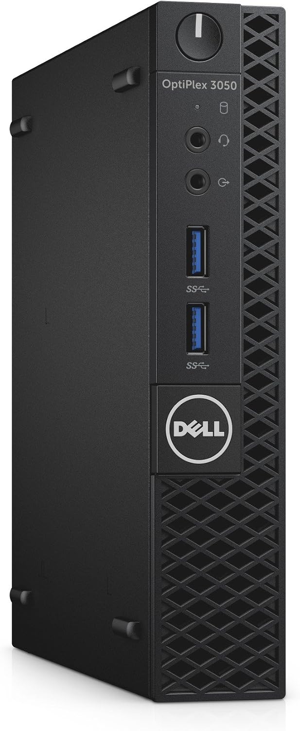 Dell P24VV OptiPlex 3050 Micro Form Factor Desktop Computer, Intel Core i5-7500T, 8GB DDR4, 500GB Hard Drive, Windows 10 Pro,Black