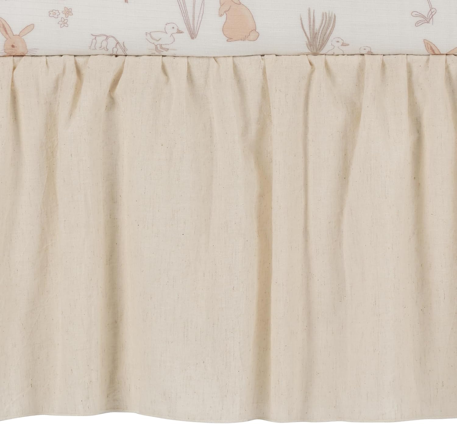 Lambs & Ivy Signature Bunny Hop Organic Cotton Muslin 3-Piece Crib Bedding Set