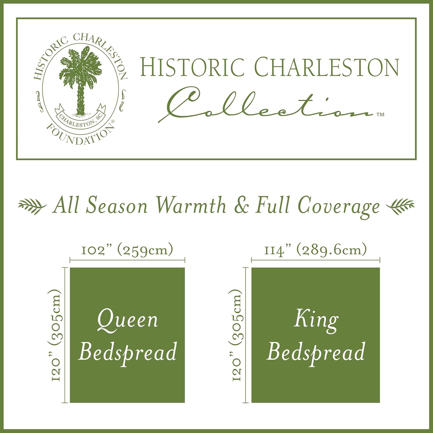 Charleston Estate Modern Farmhouse Floral Matelasse Bedspread with Scalloped Edges, 100% Cotton Breathable Bedding, Full/Queen, White Floral