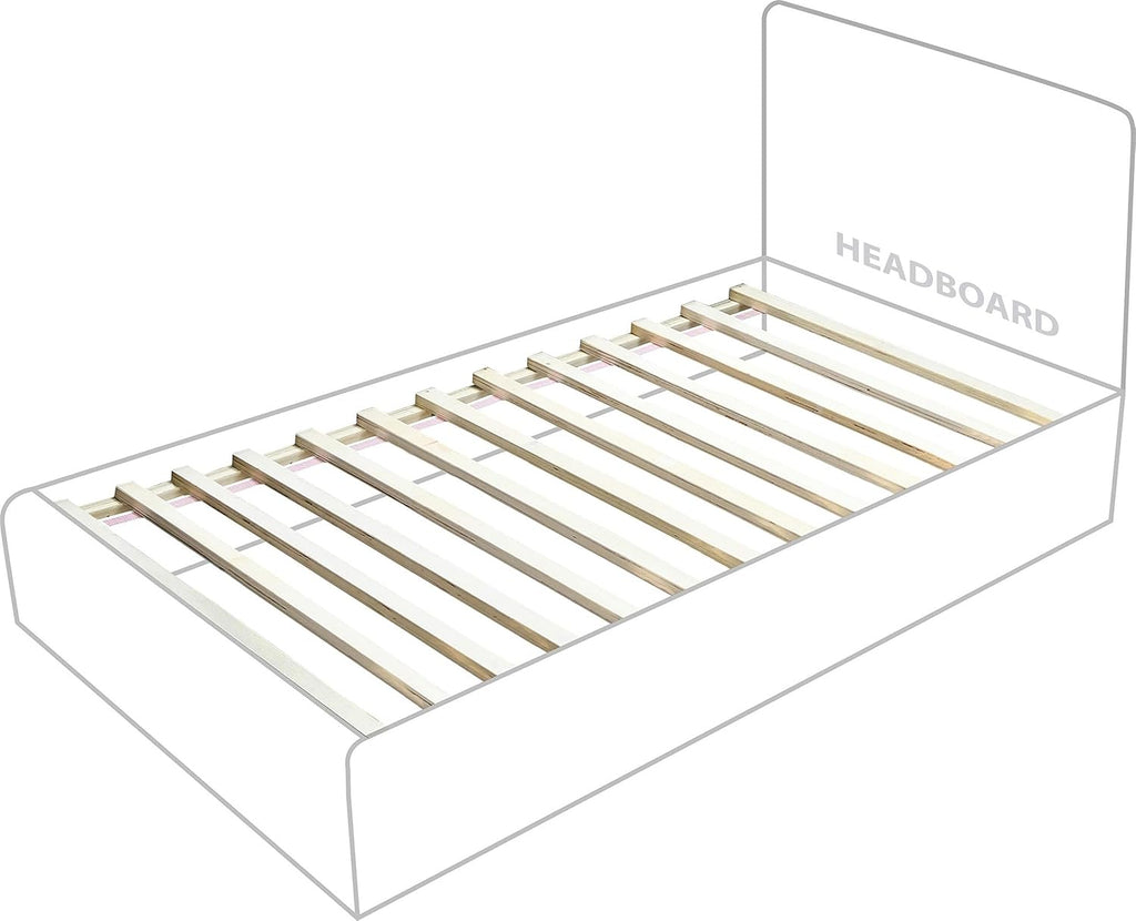 Meridian Furniture MonacoCream-T Monaco Collection Modern | Contemporary Boucle Fabric Upholstered Twin Bed withSolid Wood Natural Wire Brush Finish, 43.5' W x 82.5' D x 52' H, Cream, Twin
