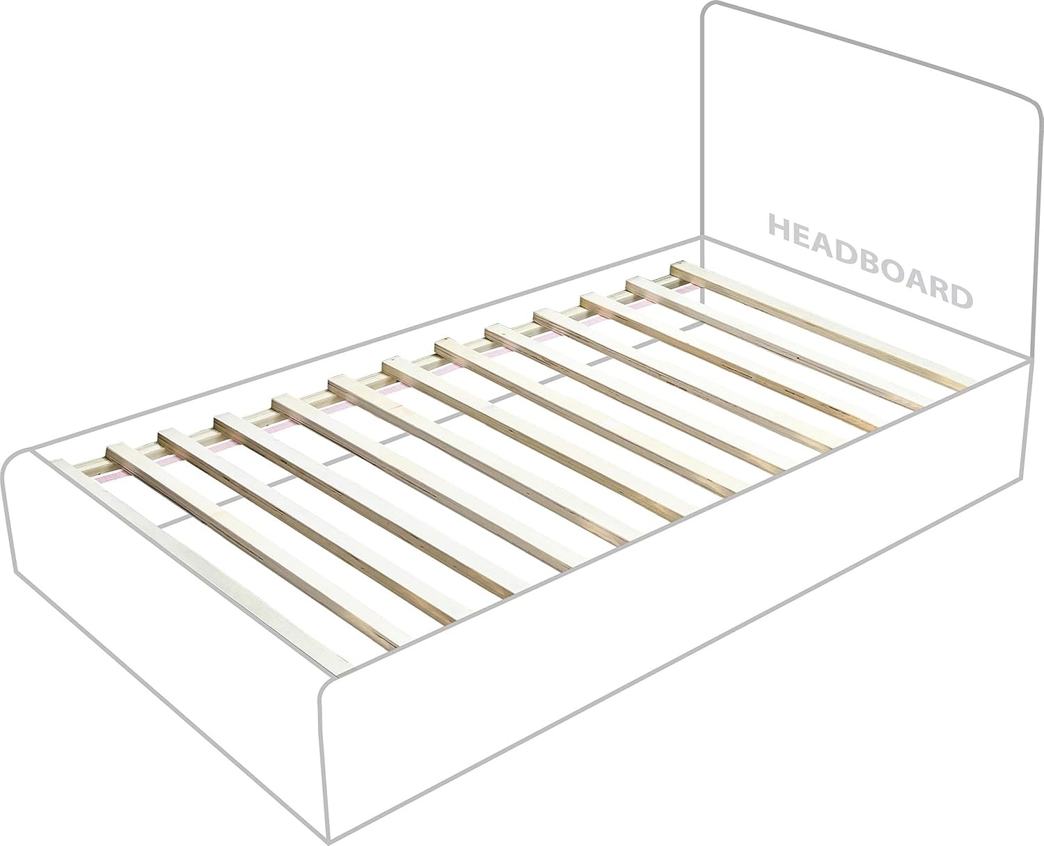 Meridian Furniture MonacoCream-T Monaco Collection Modern | Contemporary Boucle Fabric Upholstered Twin Bed withSolid Wood Natural Wire Brush Finish, 43.5' W x 82.5' D x 52' H, Cream, Twin