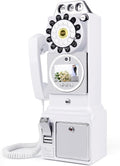 Video Audio Guest Book Wedding Phone, 1080P HD Video Guestbook Phone, Retro-Style Video Guest Book with Long Battery Life for Wedding, Birthday Party, Graduations, Baby Shower (Classic White)