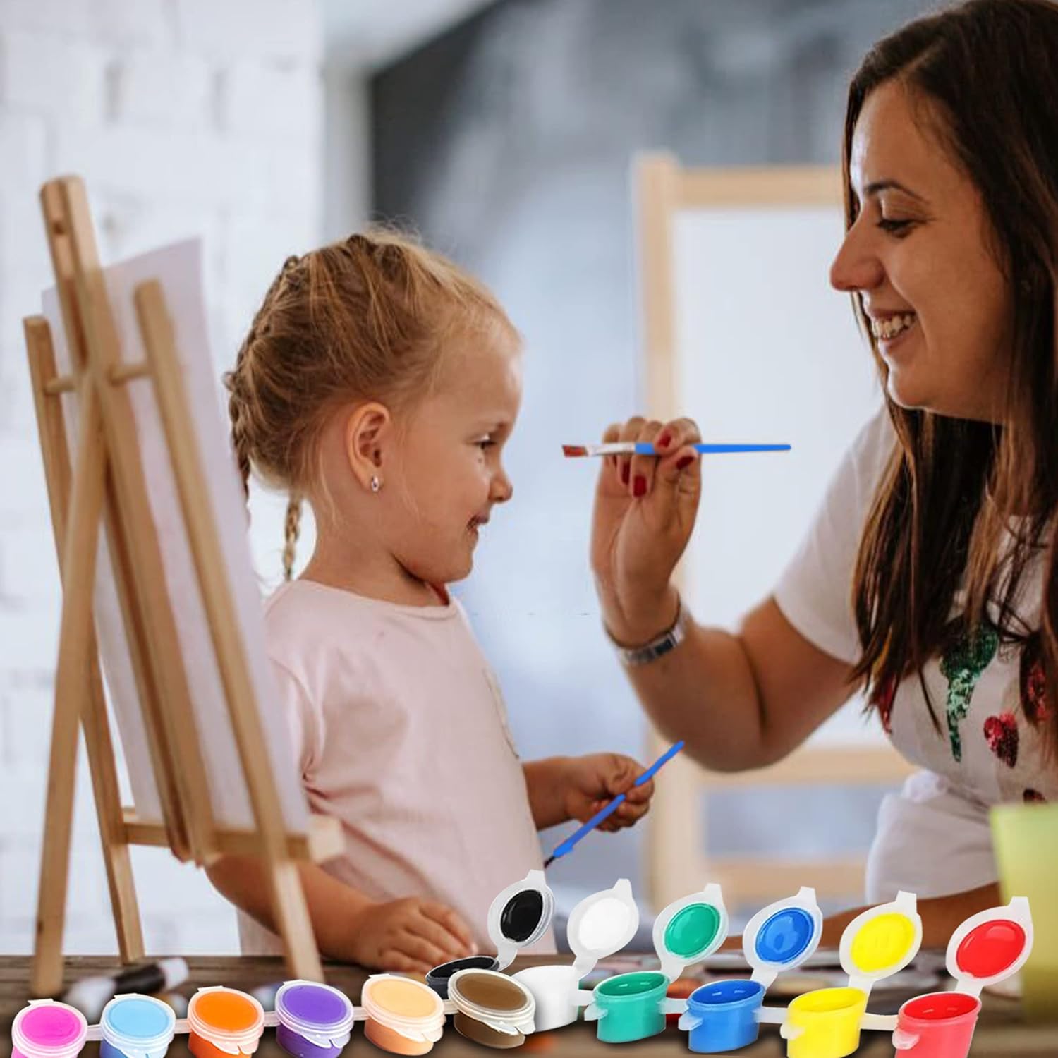 Essenburg 30 Pack Pre Drawn Canvas Paint Kit | Teen, Kids and Adult Sip and Paint Party Favor | DIY Date Night Couple Activity| Canvas Boards for painting| Birthday Sunflower (S 8X10 CANVAS ONLY)