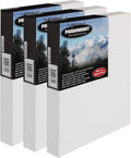 Paramount Professional Gallery Wrapped Canvases for Painting, 36x36 Pack of 3 Heavy-Duty Stretched Canvas, Unbleached 100% Cotton, 1-13/16 Deep, Acid-Free, Triple-Primed, Medium-Tooth Surface