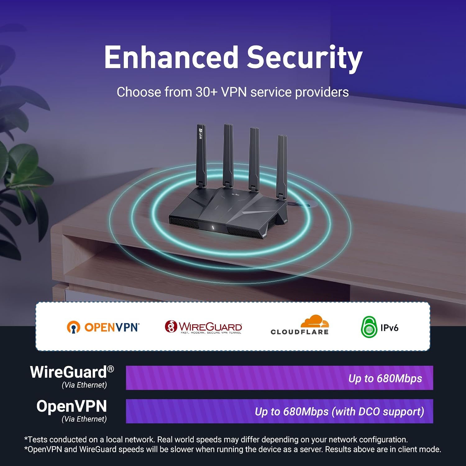 GL.iNet MT5000 (Brume 3) High-Speed Wired VPN Security Gateway & GL.iNet GL-BE9300 (Flint 3) Tri-Band WiFi 7 Router