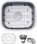 Ruvati 21-inch Undermount 16 Gauge Stainless Steel Bar Prep Kitchen Sink Single Bowl - RVM4131
