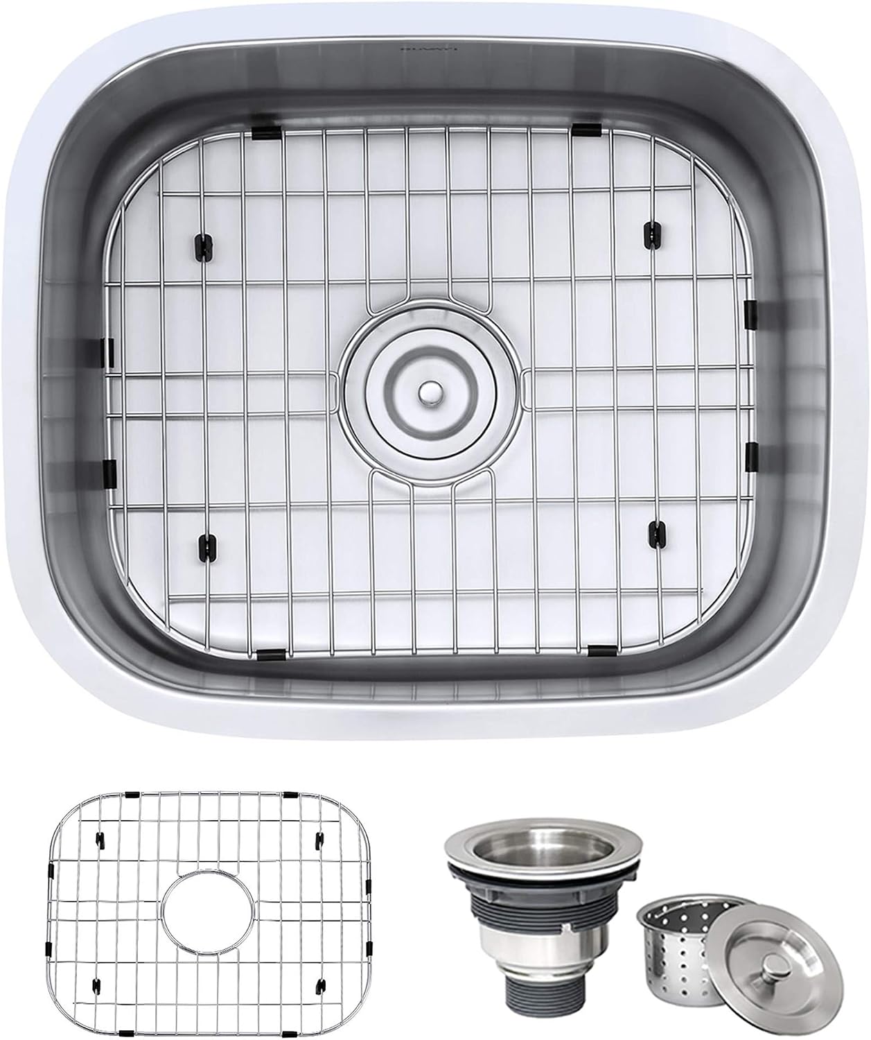 Ruvati 21-inch Undermount 16 Gauge Stainless Steel Bar Prep Kitchen Sink Single Bowl - RVM4131