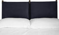 Poly & BARK Truro King Bed Headboard Cushion Set in Full-Grain Semi-Aniline Italian Tanned Leather in Midnight Blue