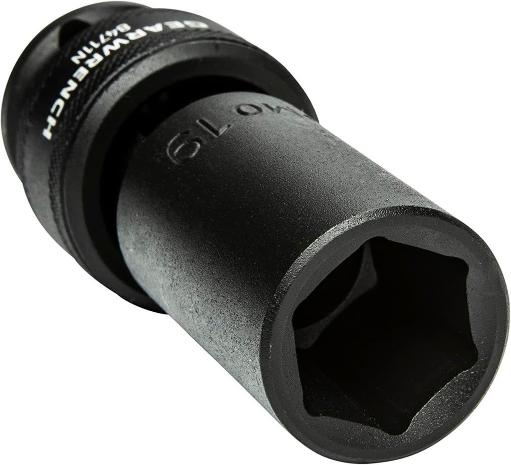 GEARWRENCH 10 Pc. 1/2' Drive 6 Pt. Deep Universal Impact Socket Set, Metric - 84945N (Pack of 4)