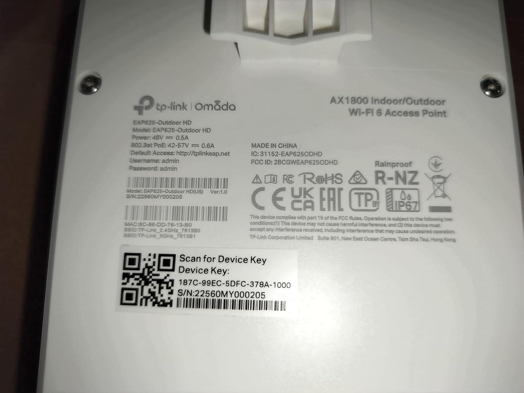 TP-Link Omada Long Range Outdoor Access Point - WiFi Extender Universal Compatible, WiFi 6 AX1800 High Density, Up to 3,500 sq.ft, IP68 Weatherproof, PoE Powered(EAP625-Outdoor HD)