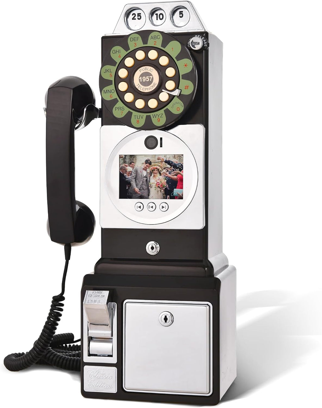 Video & Audio Guest Book Wedding Phone Guestbook Creative Easy to Use & Fun Engagements Anniversaries Baby Showers Graduation (Black)