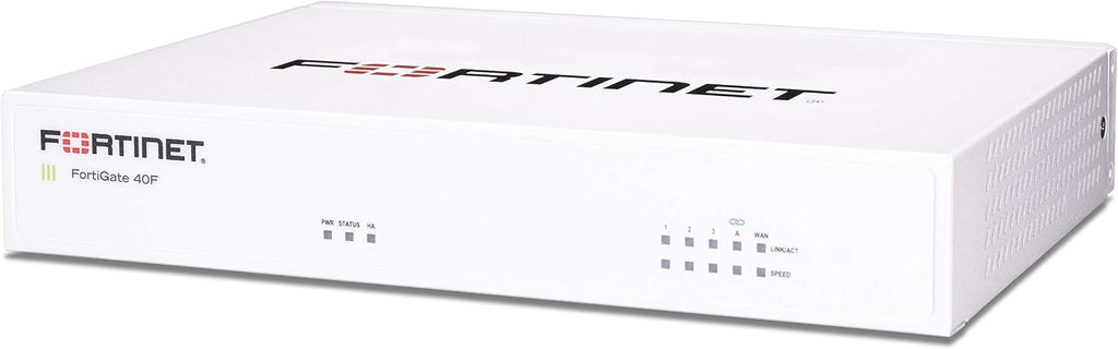 FortiGate-40F Firewall Appliance - 5 Gigabit Ethernet RJ45 Ports, Ideal for Small Businesses (Appliance Only, No Subscription) (FG-40F)