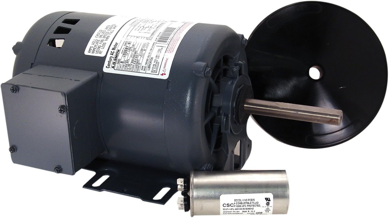 A.O. Smith C663 3/4 HP, 1100 RPM, 1 Speed, 56Z Frame, CCWLE Rotation, 5/16-Inch x 4-Inch Shaft OEM Direct Replacement