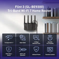 GL.iNet GL-BE9300(Flint 3) Tri-Band WiFi 7 Router & GL.iNet GL-MT3000 (Beryl AX) Portable Travel Router