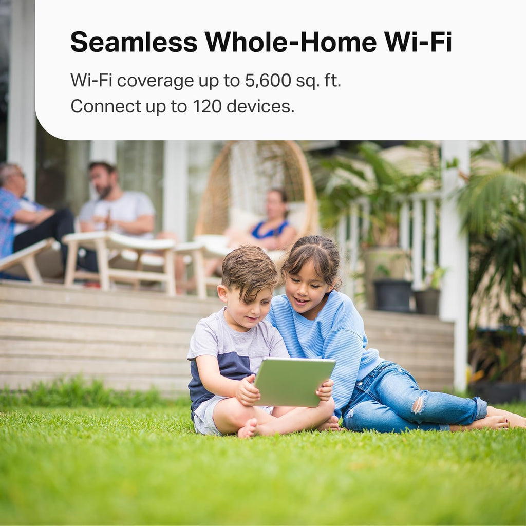 TP-Link Deco X15 Dual-Band AX1500 WiFi 6 Mesh Wi-Fi System | Replaces Routers and Extenders | Covers up to 5,600 sq.ft. | 2 Gigabit Ports per Unit, Supports Ethernet Backhaul, 3-Pack