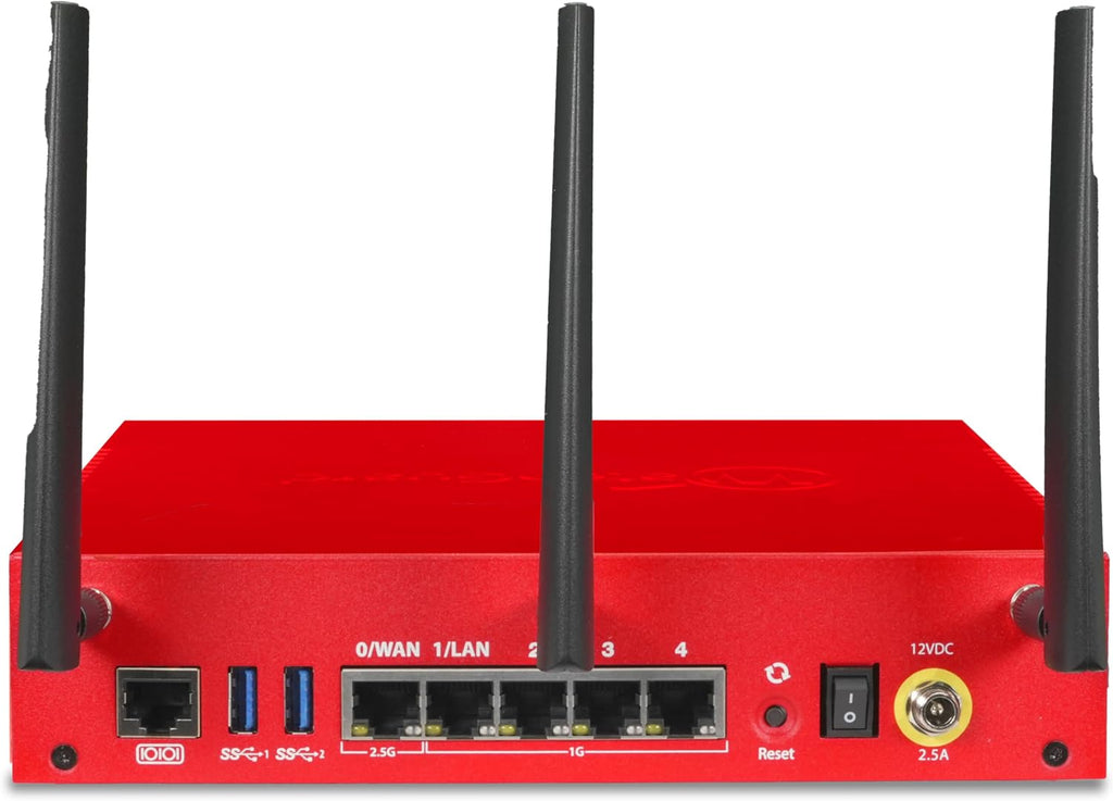 WatchGuard Firebox T125-W with 1 Year Basic Security Suite - Wi-Fi 7 Firewall, 1x 2.5Gb + 4X 1Gb Ports, High-Speed Security for Remote Offices (WGT126031)