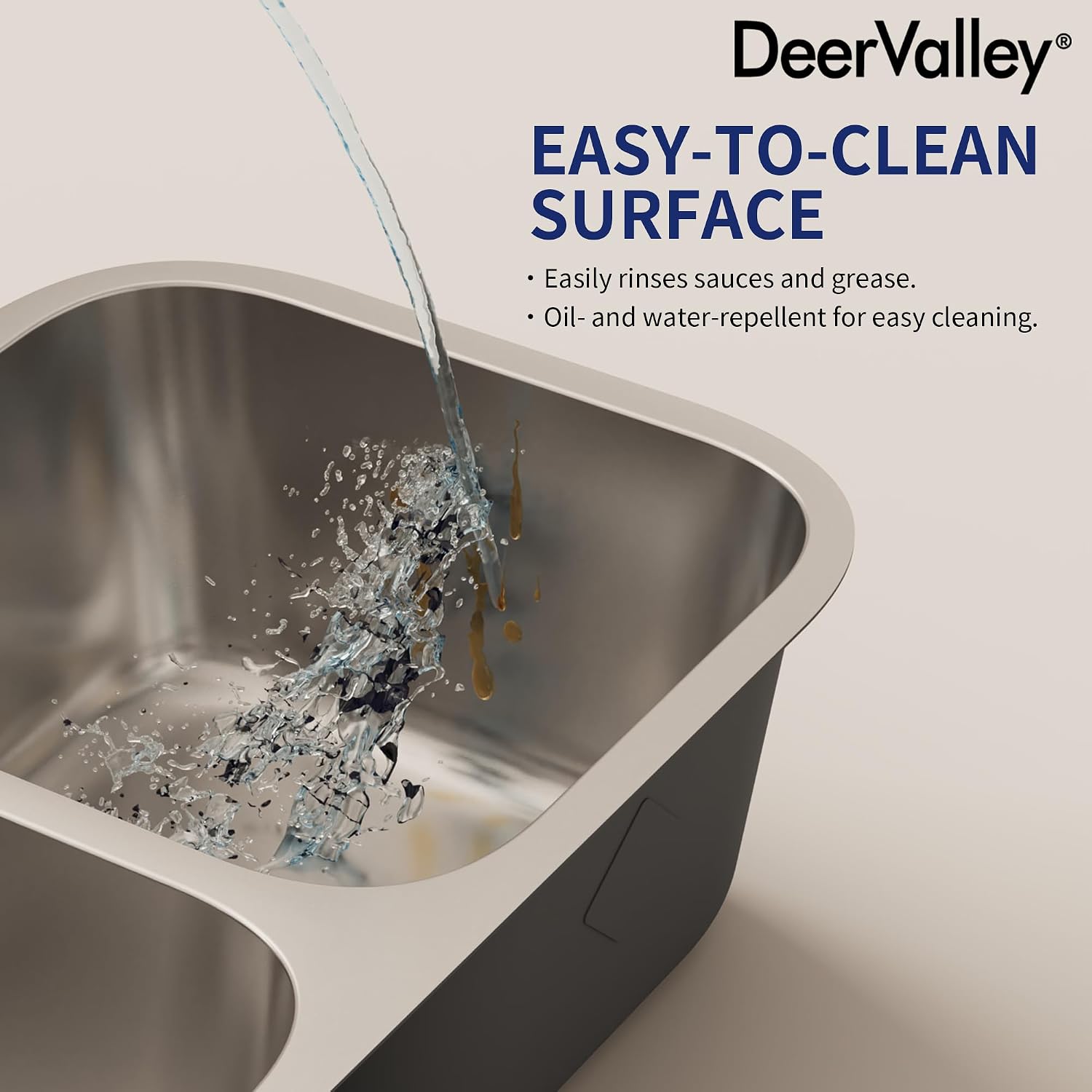 DeerValley 32 Inch Undermount Double Bowl Kitchen Sink 50/50 18 Gauge Stainless Steel Kitchen Sink Spacious Double Basin Design Sinks with Basket Strainer Undermount Sinks for Modern Kitchens