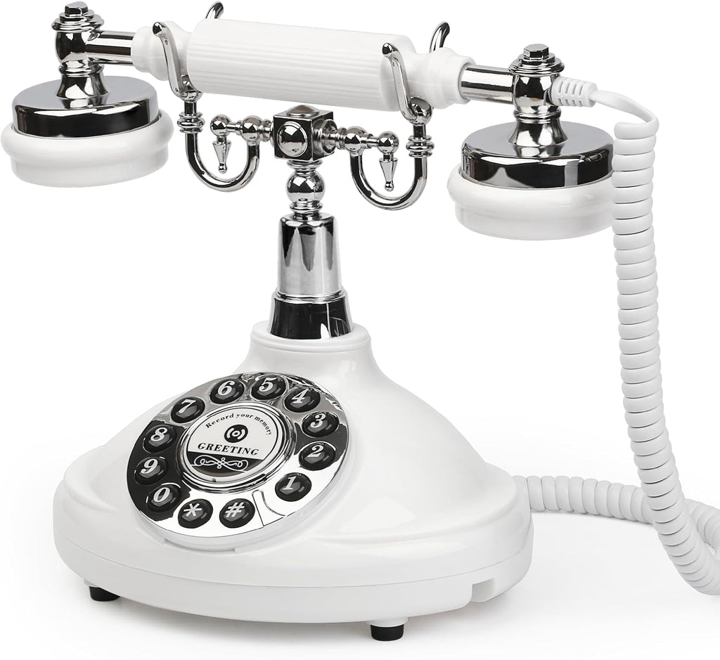 Audio Guest Book Phone,Vintage Wedding Guest Book Phone with Custom Voice Messages & Voicemail Recording for Weddings, Parties & Special Occasions