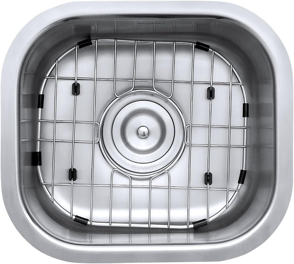 Ruvati 13' by 15' Inch RVM4136 Undermount Bar Sink - 16 Gauge Stainless Steel Kitchen Sink Single Bowl with Brushed Finish hides scratches, Easy-to-Clean Undermount kitchen Sink