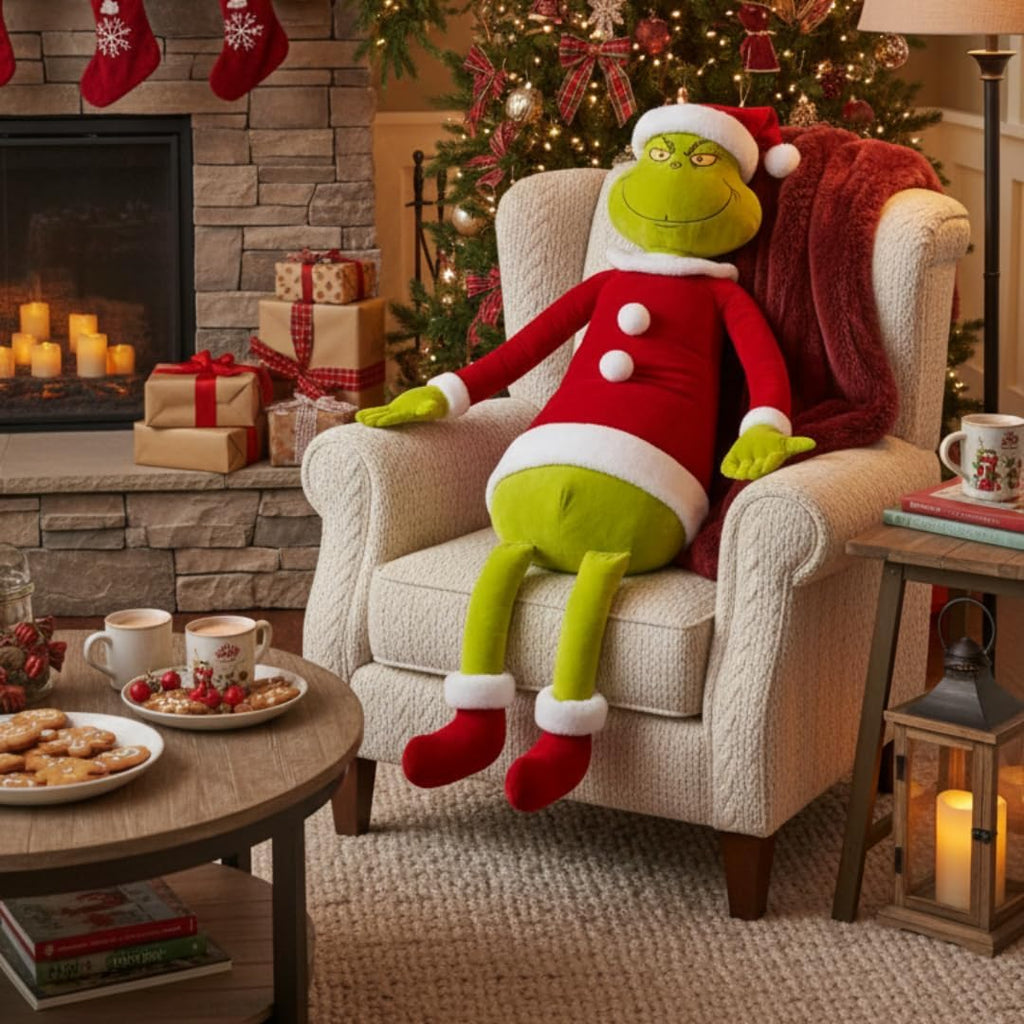 Franco Dr. Seuss The Grinch Holiday & Christmas Bedding Super Soft Life Size Plush 60 Inch Large Oversized Cuddle Pillow Buddy,(Officially Licensed Product) Collectibles