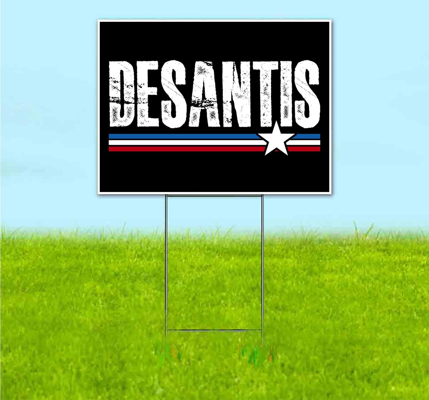 Desantis 2024 (18' x 24') Yard Sign, Quantity Discounts, Multi-Packs, Includes Metal Step Stake, Bandit, New, Advertising, USA | Election, Political, Republican, President, Vote