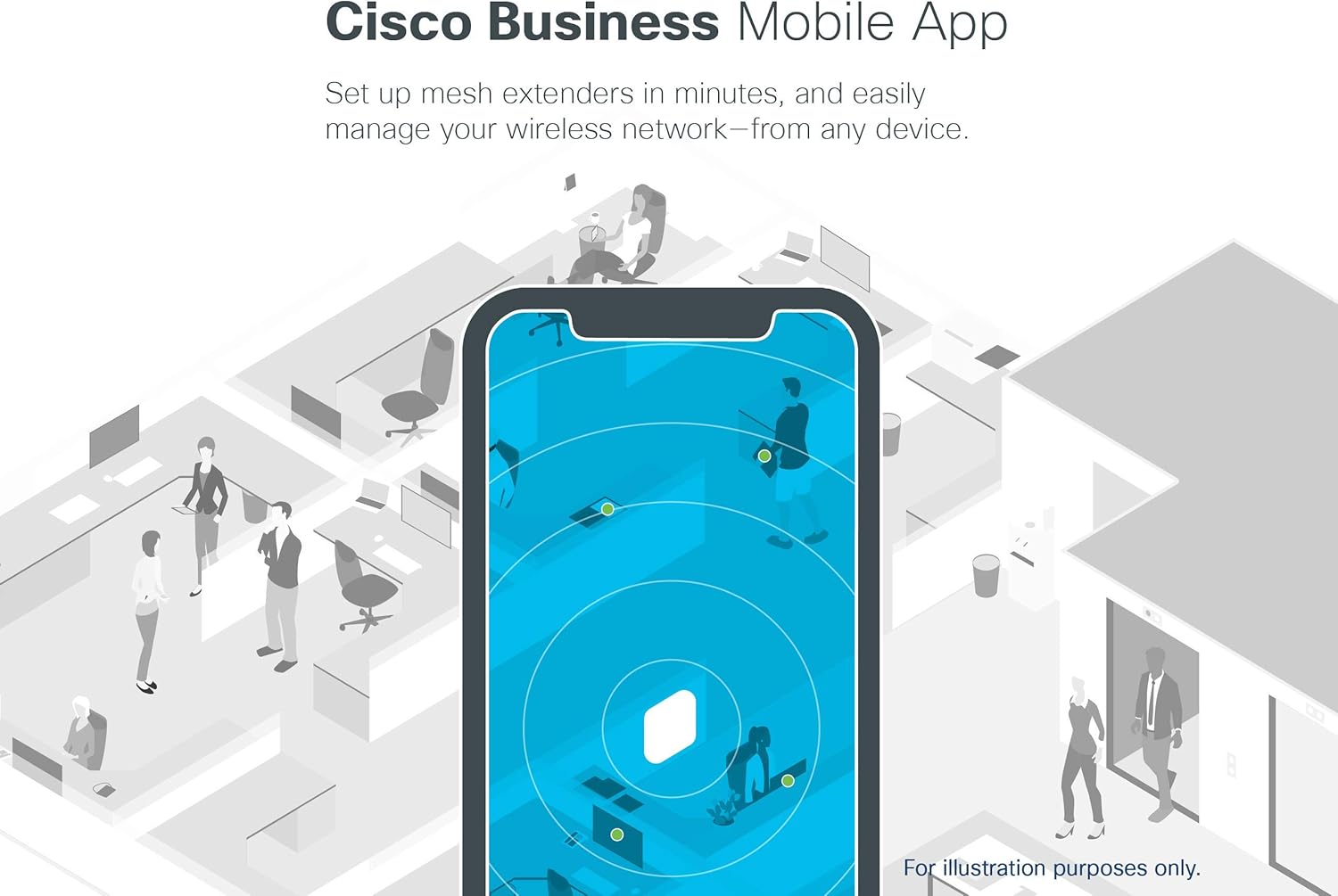 Cisco Business 240AC Wi-Fi Access Point | 802.11ac | 4x4 | 2 GbE Ports | Ceiling Mount | Limited Lifetime Protection (CBW240AC-B)