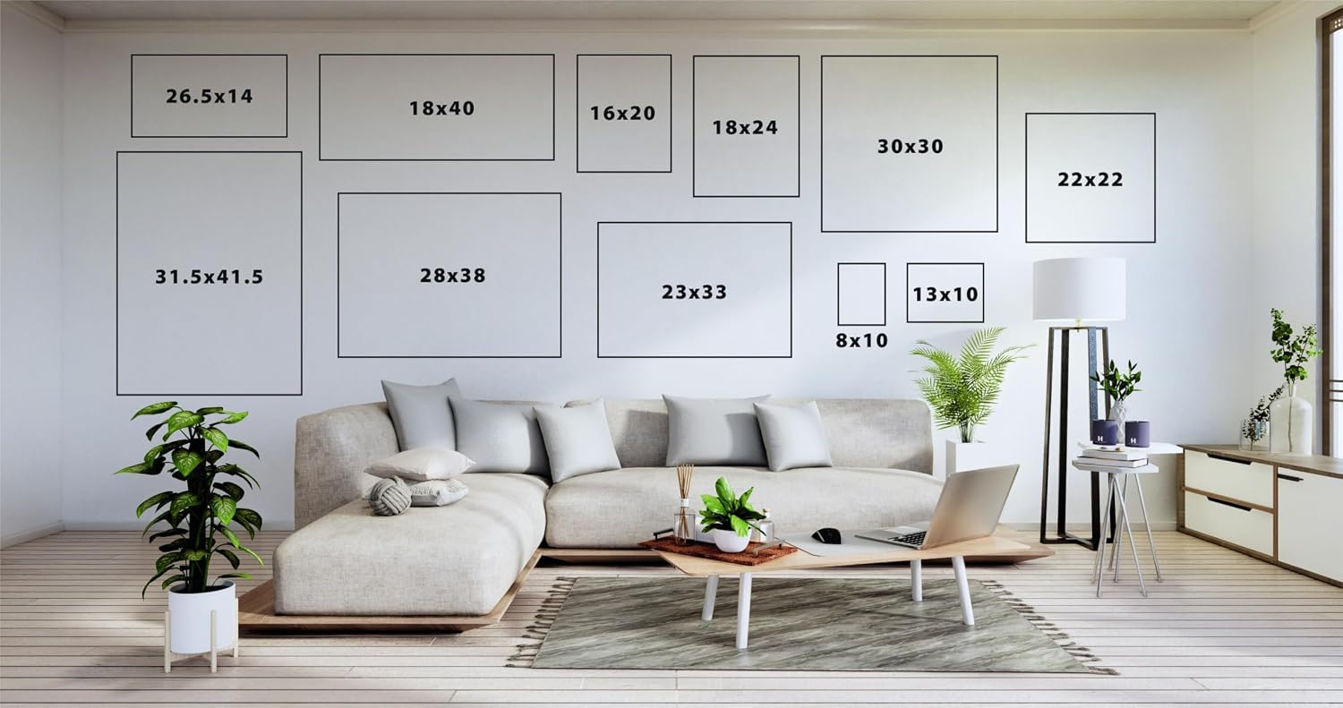 Kate and Laurel Sylvie Blank Framed Canvas Wall Art, 31.5x41.5 Natural Beaded, Vintage Modern Empty Canvas for Paint-Your-Own Art, Ready to Paint Premium Canvas Already Framed