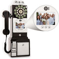 Video Audio Guest Book, Wedding Phone Customized Video Messages, Record Preserve Your Special Occasions, Ideal for a Variety of Memorable Party Occasions(Art Deco, Wall-Mounted Black)