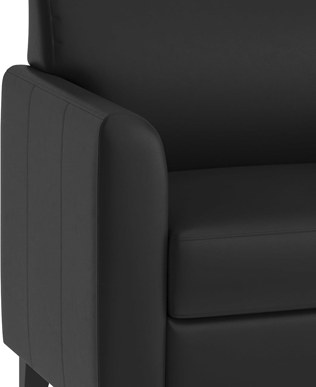 Flash Furniture HERCULES Diplomat Series Black LeatherSoft Sofa